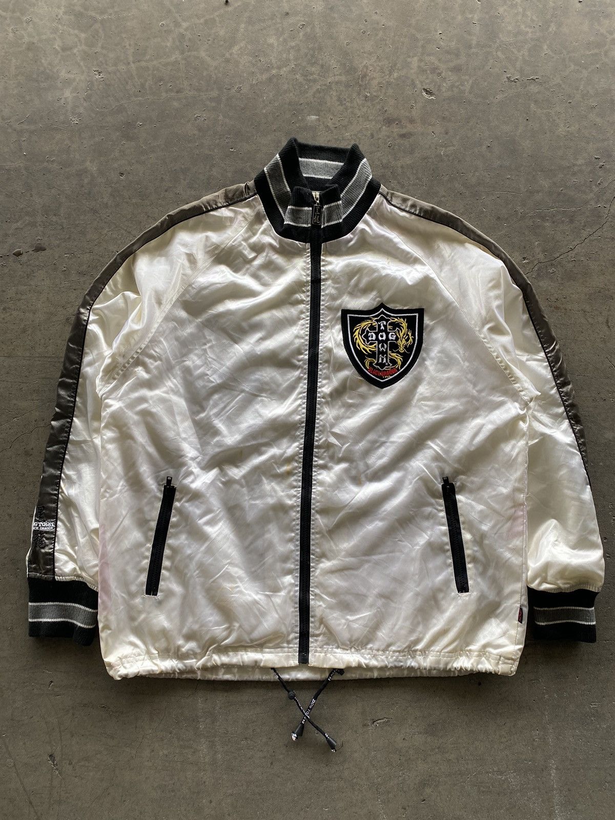 Dogtown 2000s Dogtown - Vintage Nylon Iconic Logo Jacket Size US L / EU 52-54 / 3 - 1 Thumbnail