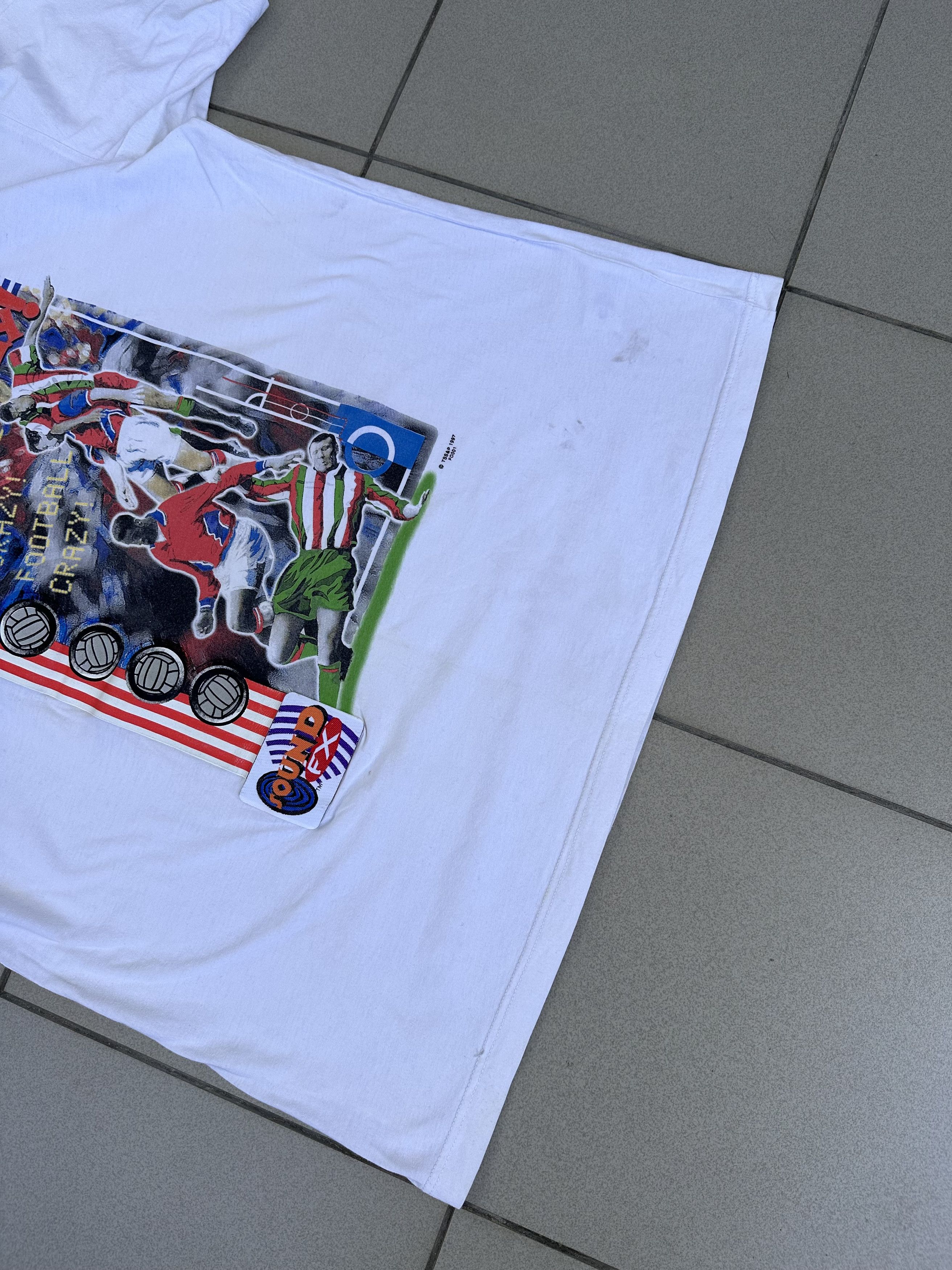 Vintage Vintage Football Crazy t-shirt usa 90s 80s Size US L / EU 52-54 / 3 - 4 Thumbnail