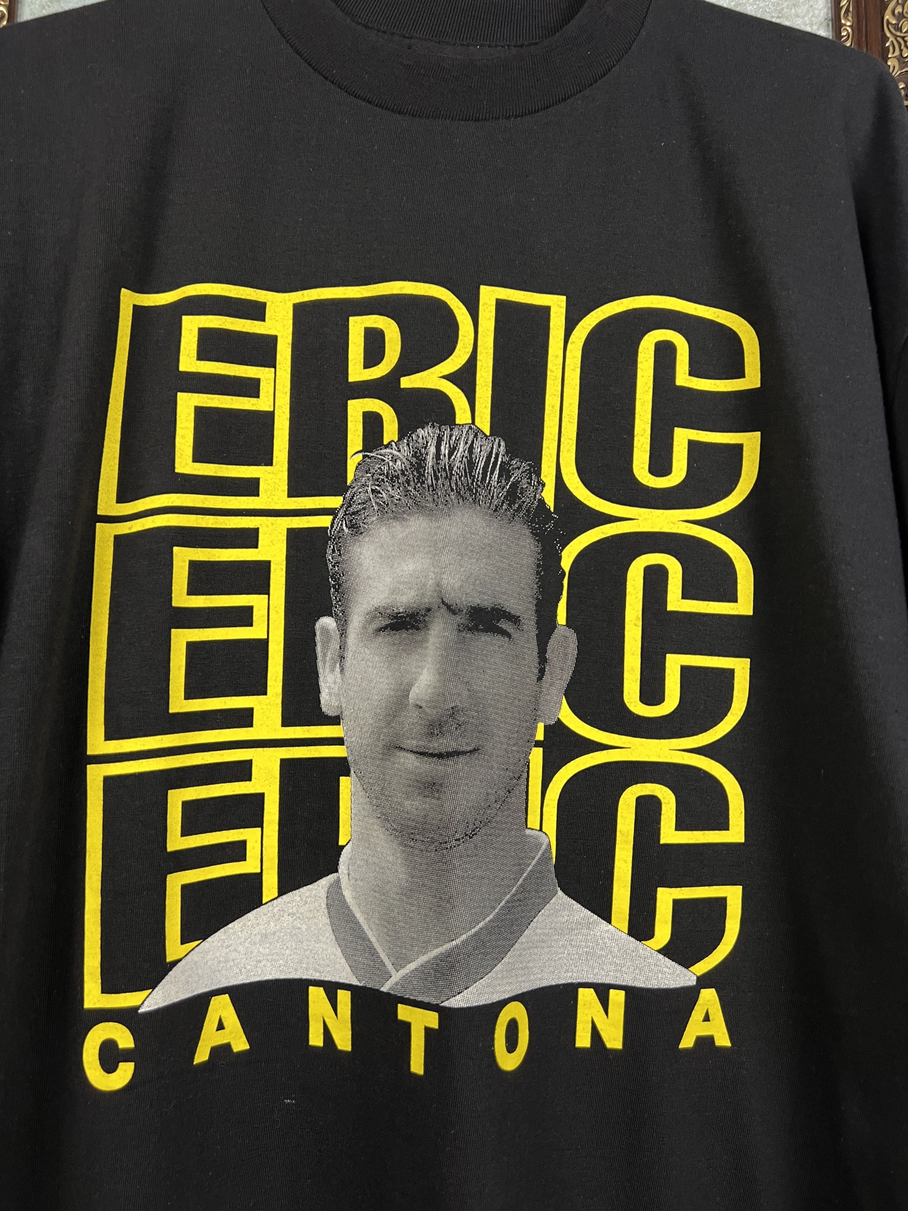Vintage Vintage Eric Cantona Football Shirt Over Orint Jersey Trikot Size US XL / EU 56 / 4 - 3 Thumbnail