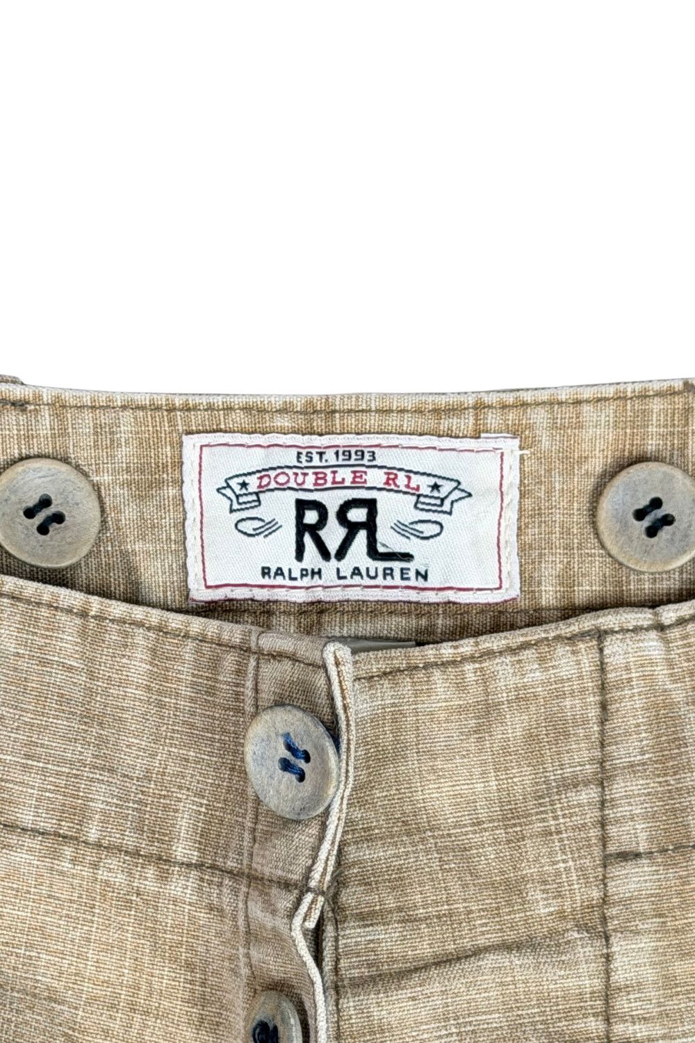 RRL Ralph Lauren Japanese Fabric Workwear Trousers Beige image 3