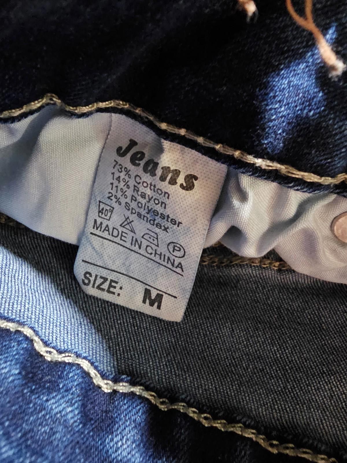 Designer Surprise Surprise Destroyed Jeans Medium APPROX 28x29 Size 32" / US 10 / IT 46 - 4 Thumbnail