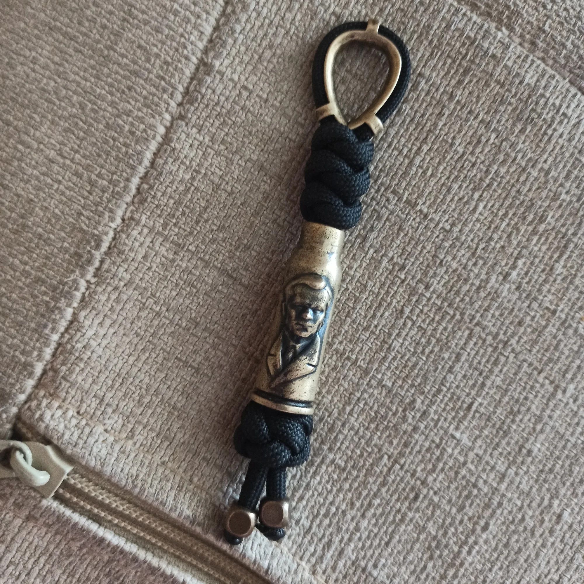 Handmade 2Pcs Ring Knife Beads Paracord Brass Bead Handmade Size ONE SIZE - 5 Thumbnail