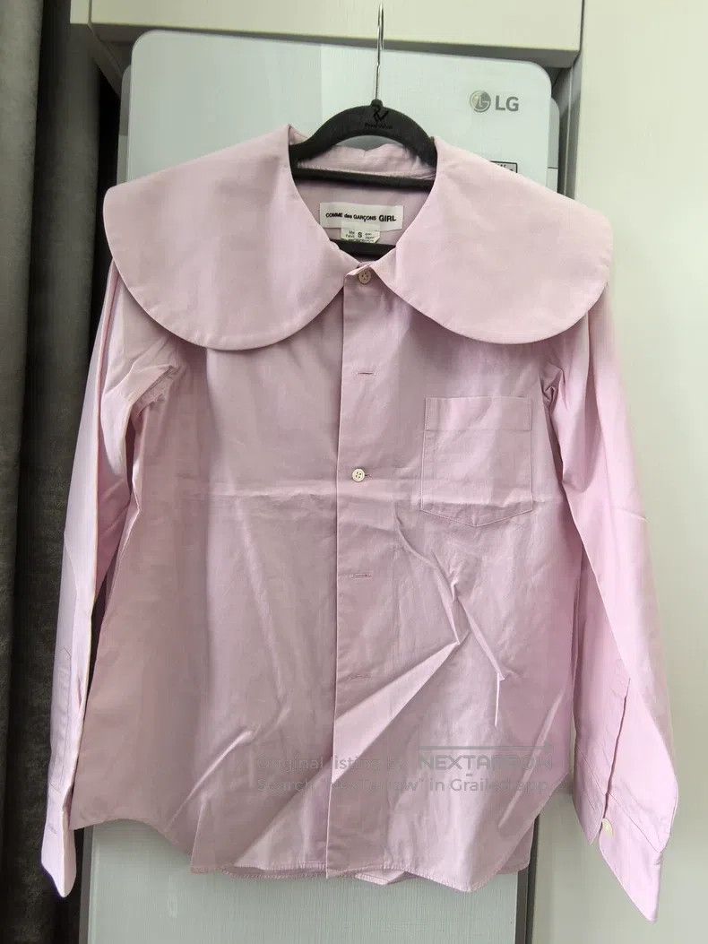Comme des Garcons Comme Des Garcons Pink Large Collar Shirt Size S / US 4 / IT 40 - 1 Thumbnail