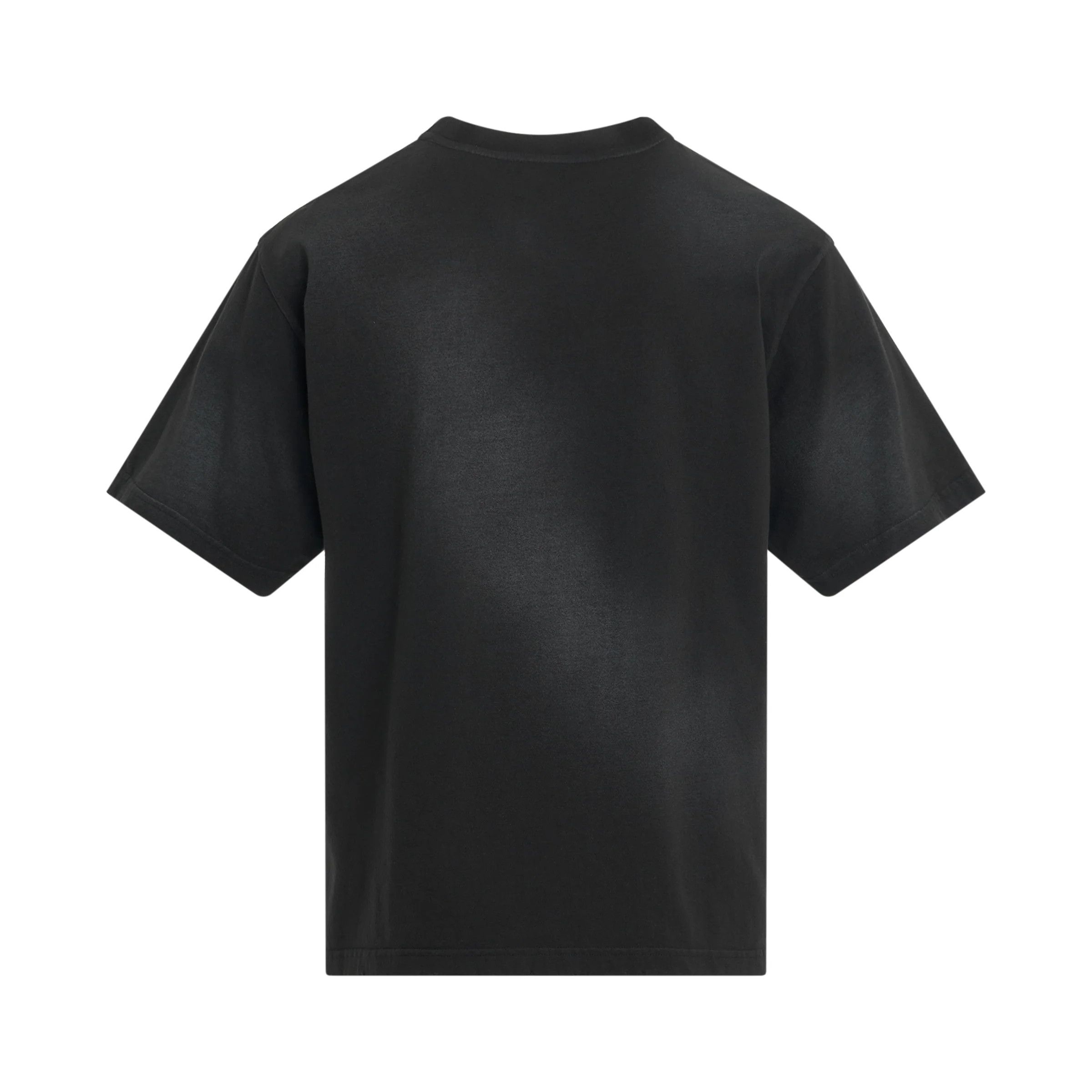 WE11DONE o1mris0824 Metallic Print T-Shirt in Black Size US M / EU 48-50 / 2 - 4 Thumbnail
