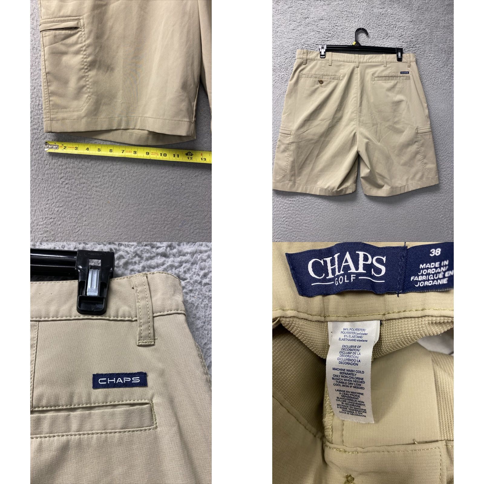 Chaps VINTAGE Chaps Mens Golf Shorts Size 38 Cargo Pockets Canvas Beige 90s Mens Size US 38 / EU 54 - 8 Thumbnail