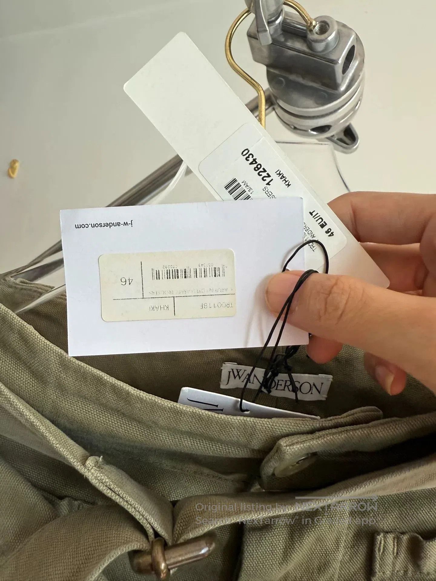 JW Anderson Jw Anderson Olive Green Trousers. Size US 26 / EU 42 - 3 Thumbnail