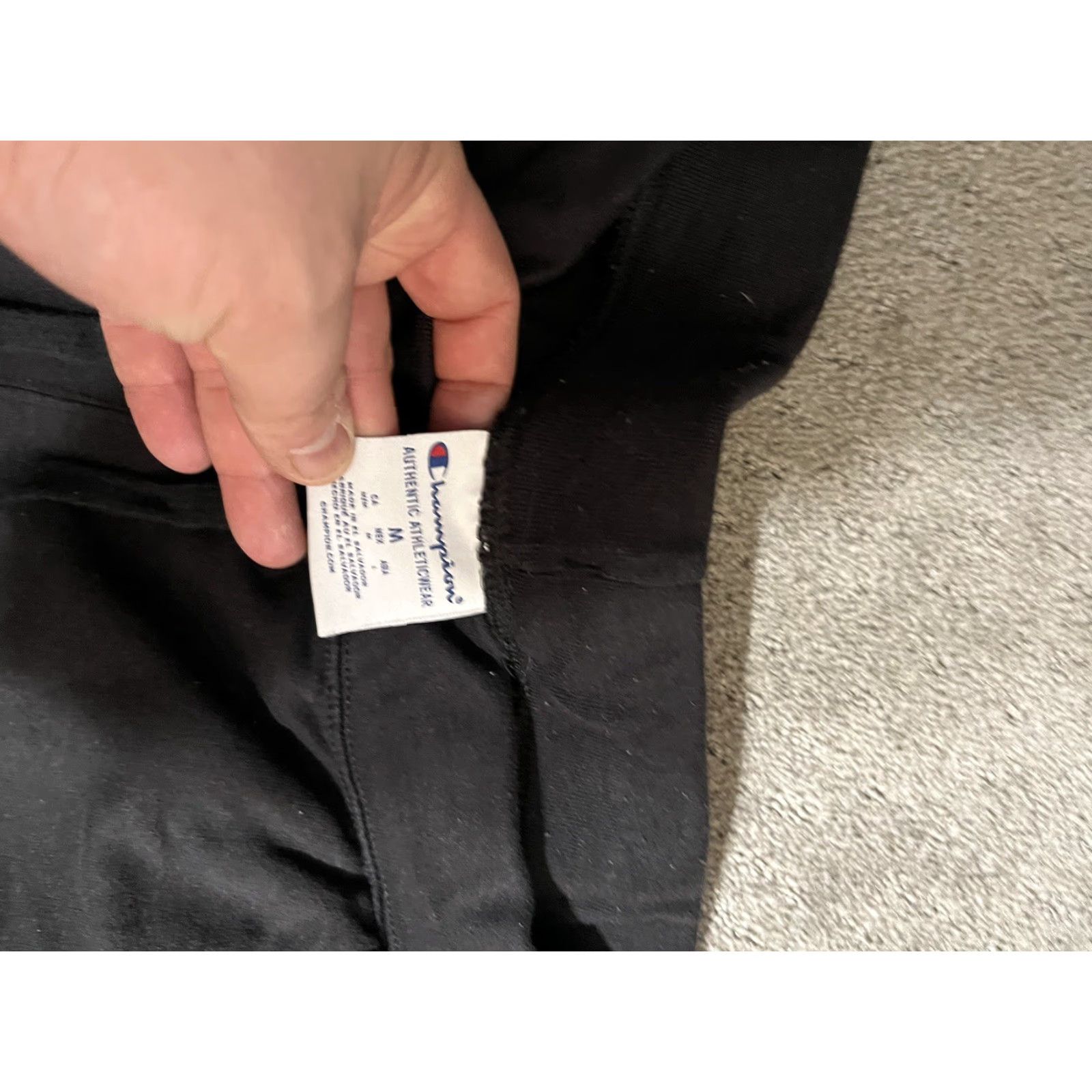 Champion Champion Sweatpants Mens M Black 30x29 Taper Athletic Casual Fleece Pockets Stretch Machine Washable Everyday Sportswear Lounge Size US 31 - 5 Thumbnail