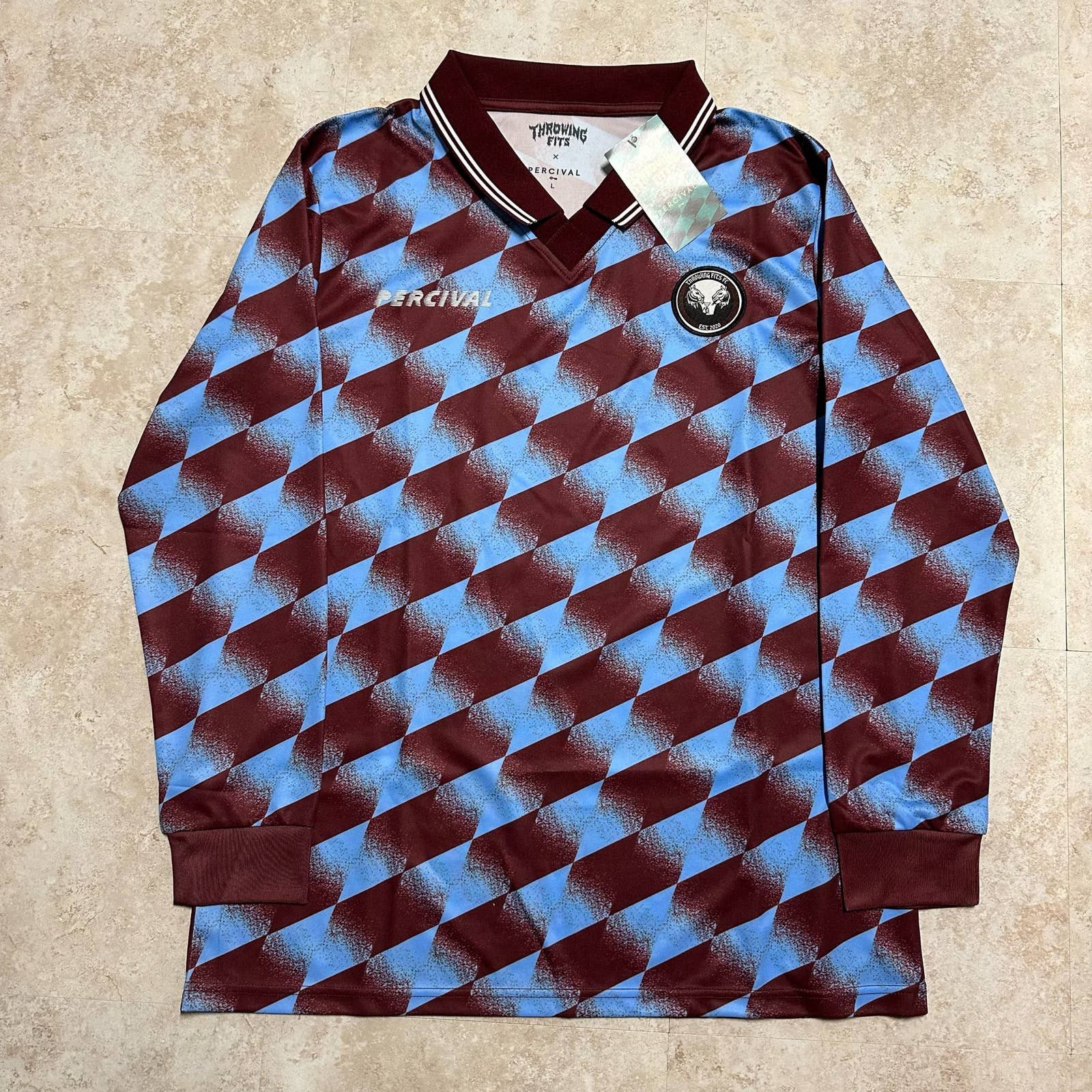 Percival Percival x Throwing Fits Football Soccer Jersey Shirt Grailed