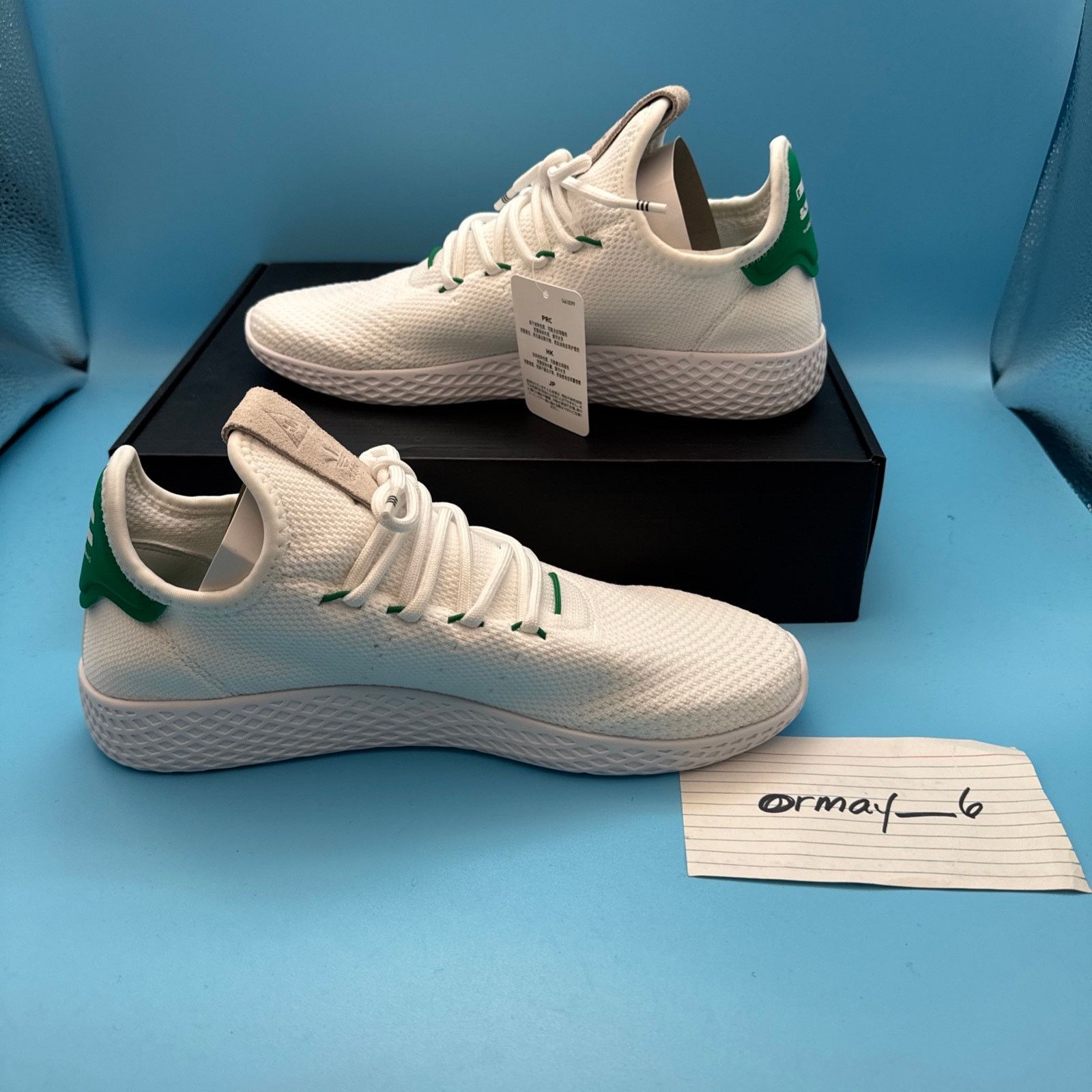 Adidas adidas Pharrell Tennis Hu Green m8 w9.5 Size US 8 / EU 41 - 2 Thumbnail