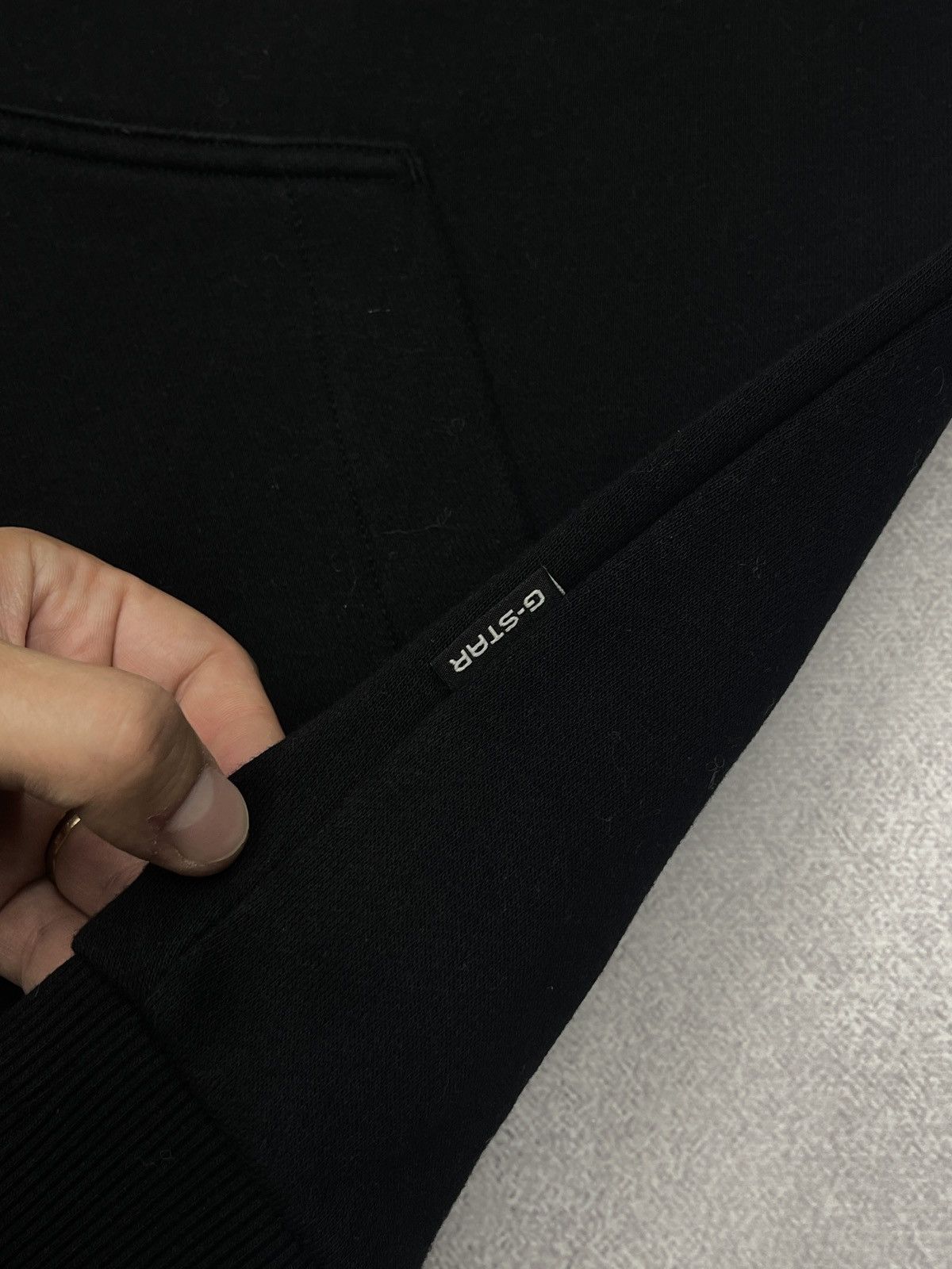 G-Star Mens G Star Raw Swando Hoodie Black Big Logo Size XL Size US XL / EU 56 / 4 - 6 Thumbnail