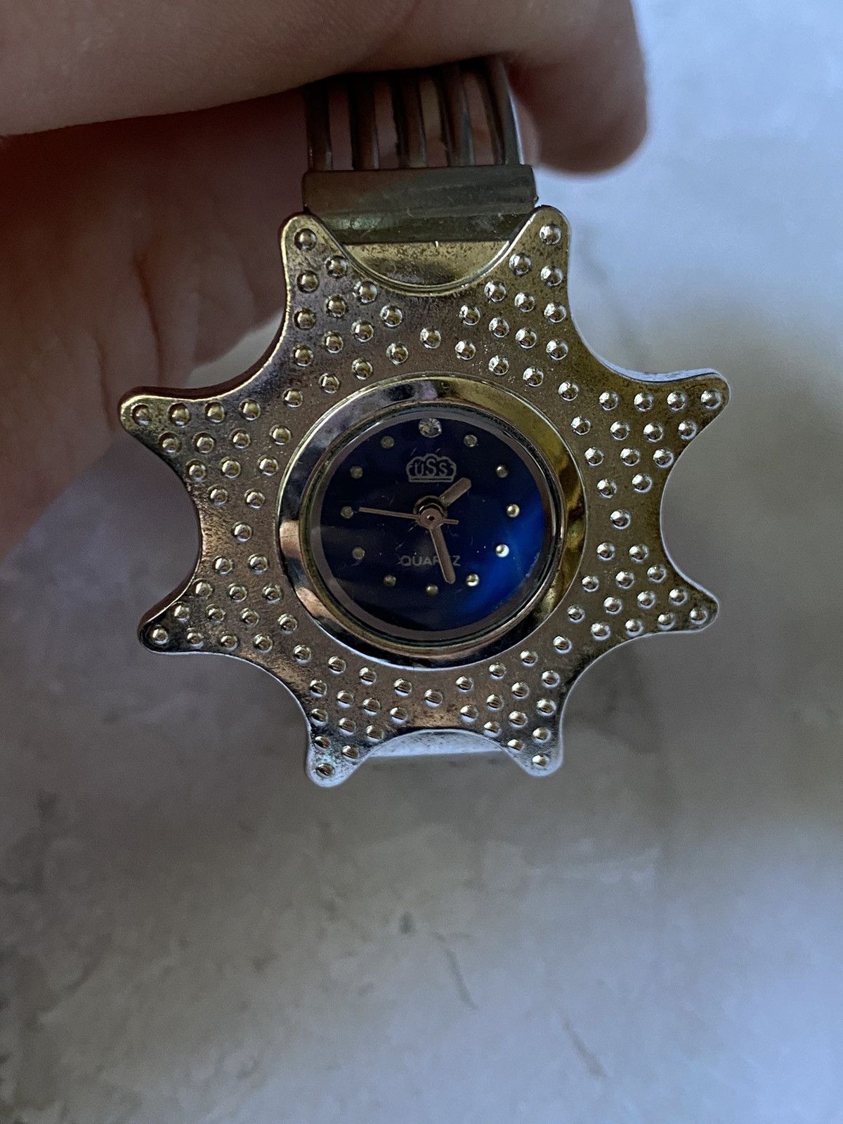 Japanese Brand × Jewelry × Vintage Futuristic Bracelet Watch with Blue Dia Size ONE SIZE - 8 Thumbnail