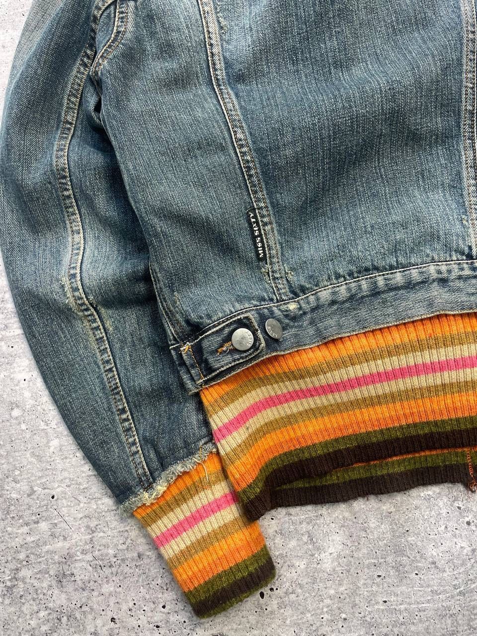 If Six Was Nine × Japanese Brand × Miss Sixty Vintage Crazy Miss Sixty Denim Knitted Jacket Y2K Size M / US 6-8 / IT 42-44 - 6 Thumbnail