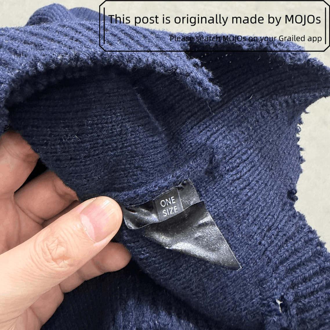 Raf Simons One Size Raf Simons 16AW Destory Over Knitwear mojos743 Size US L / EU 52-54 / 3 - 8 Thumbnail