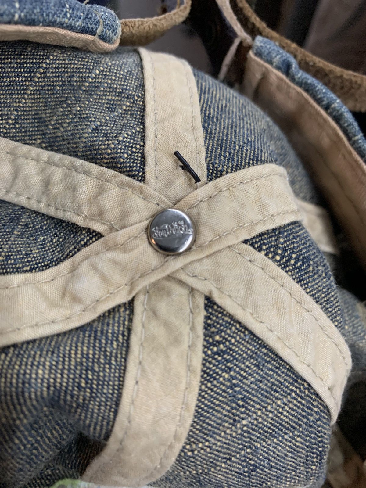 Christian Audigier × Von Dutch Von Dutch Distress Denim Inspired Travis Scott Trucker Cap Size ONE SIZE - 9 Thumbnail