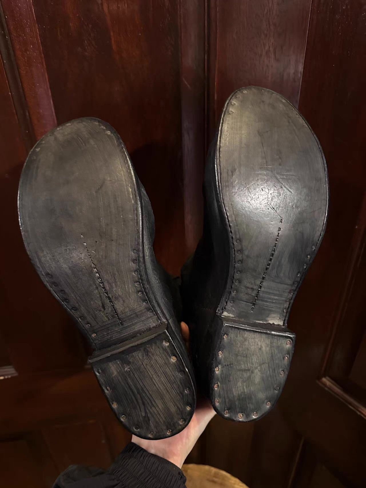 A1923 A1923 Black Textured Rubber‑Band Boots Ｑ25 Size US 9.5 / EU 42-43 - 4 Thumbnail