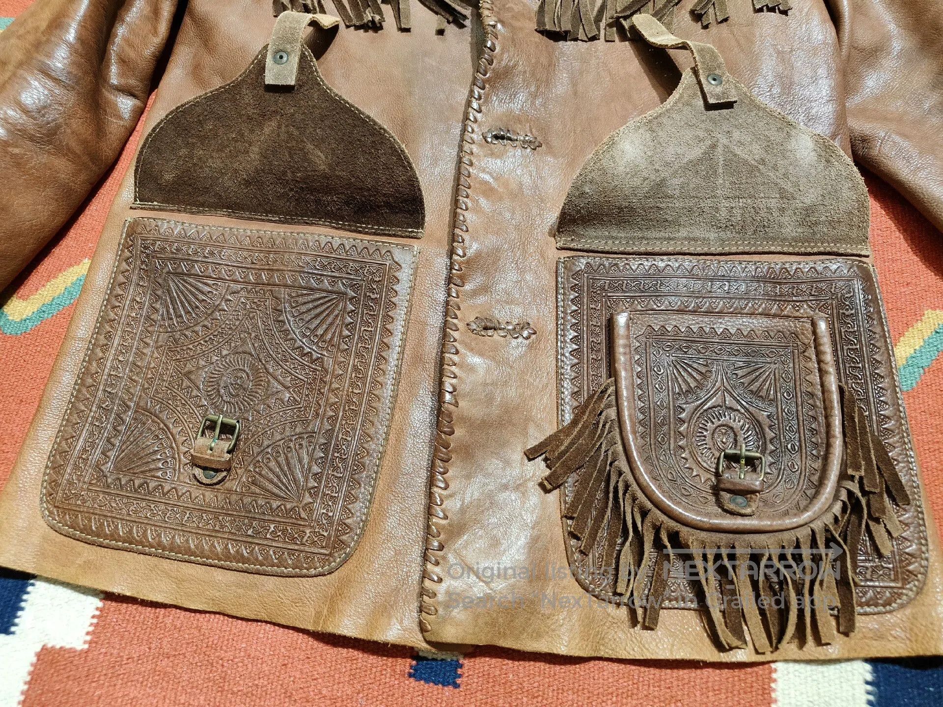 VINNY's Vintage Ralph Lauren Fringed Leather Jacket. Size US M / EU 48-50 / 2 - 3 Thumbnail