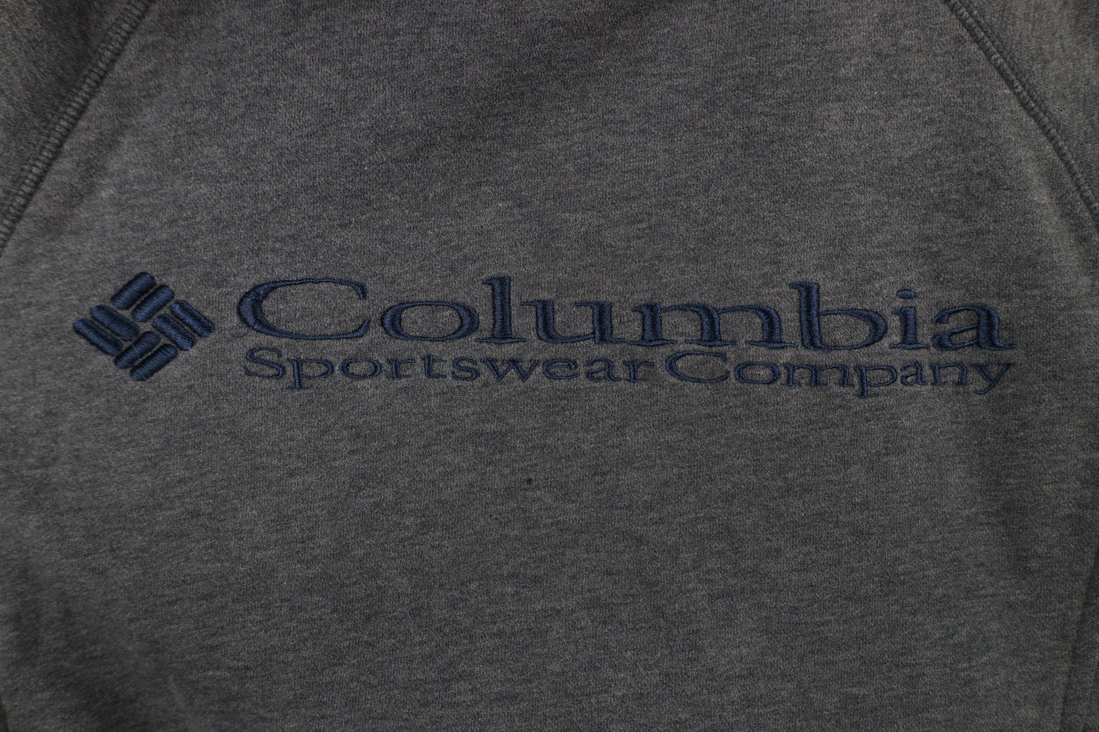 Columbia × Vintage Vintage 90s Columbia Faded Spell Out Hoodie Sweatshirt Gray Size US M / EU 48-50 / 2 - 5 Thumbnail