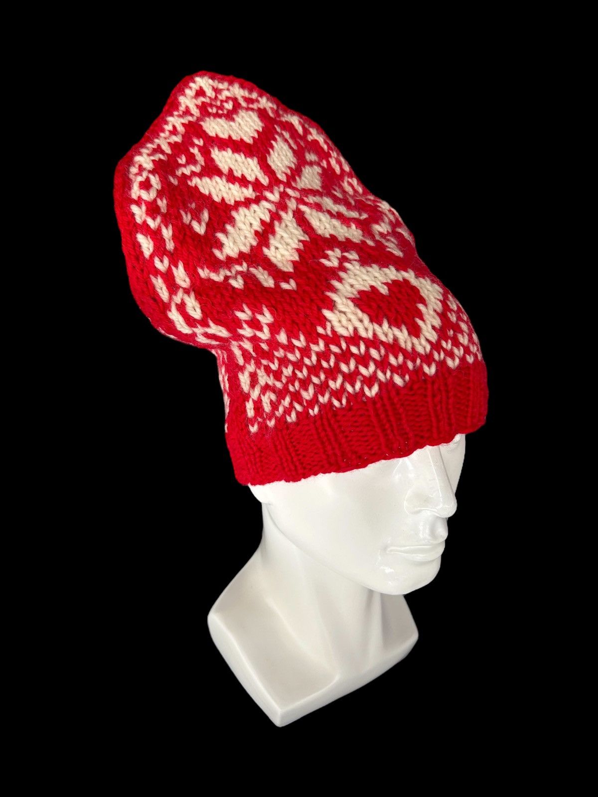 Japanese Brand × Kapital × Vintage Crochet knitted Handmade Big Beanie Hats Size ONE SIZE - 3 Thumbnail