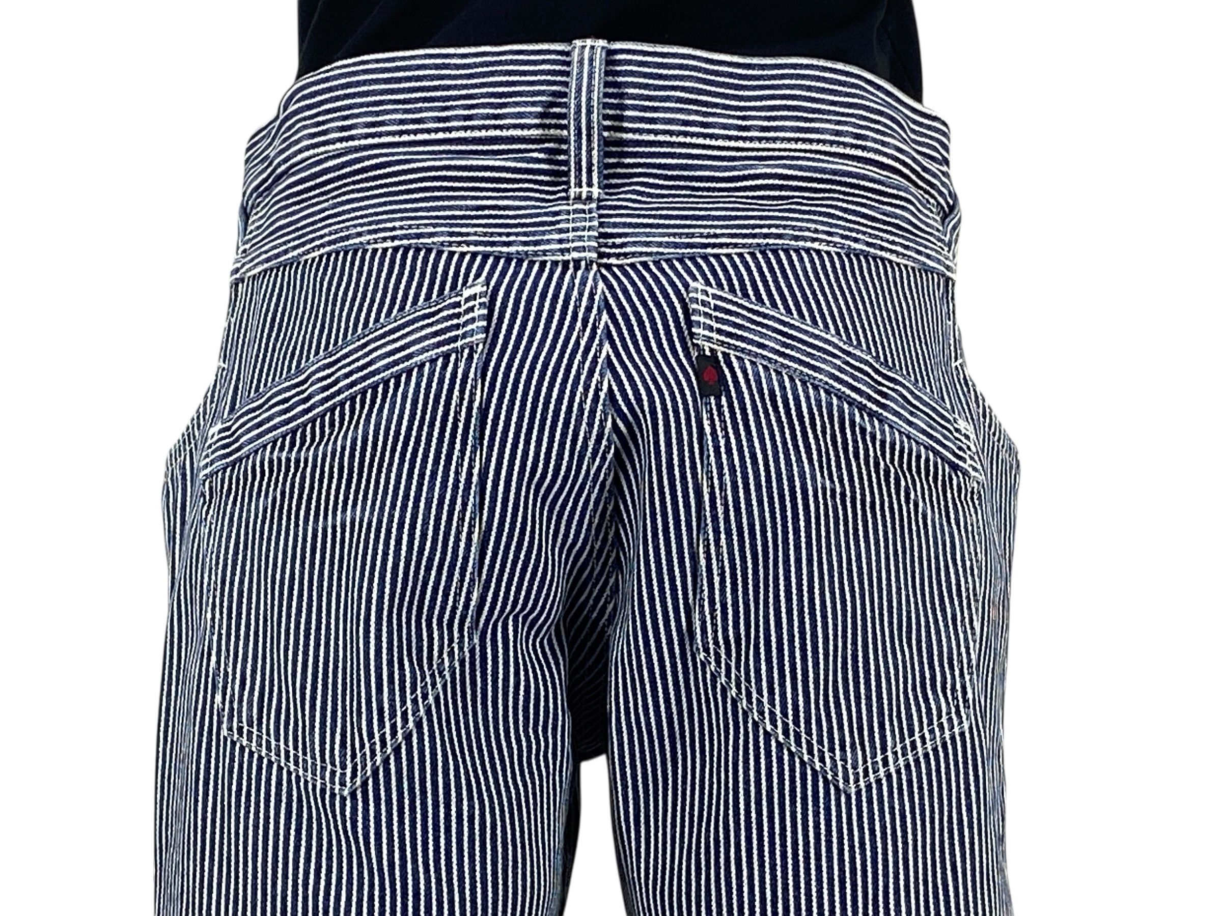 Japanese Brand 211295 Jeans Stripes Hickory Jeans Size US 31 - 6 Thumbnail