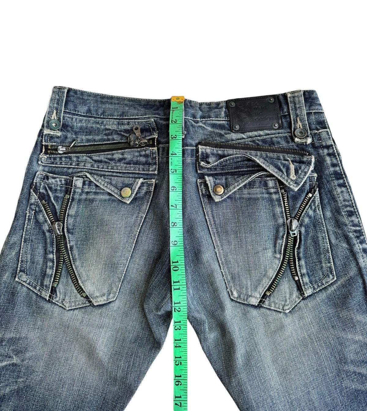 semanticdesign ⚡️⚡️Vintage Semantic Design Distressed Super Flare Jeans Size US 33 - 17 Thumbnail