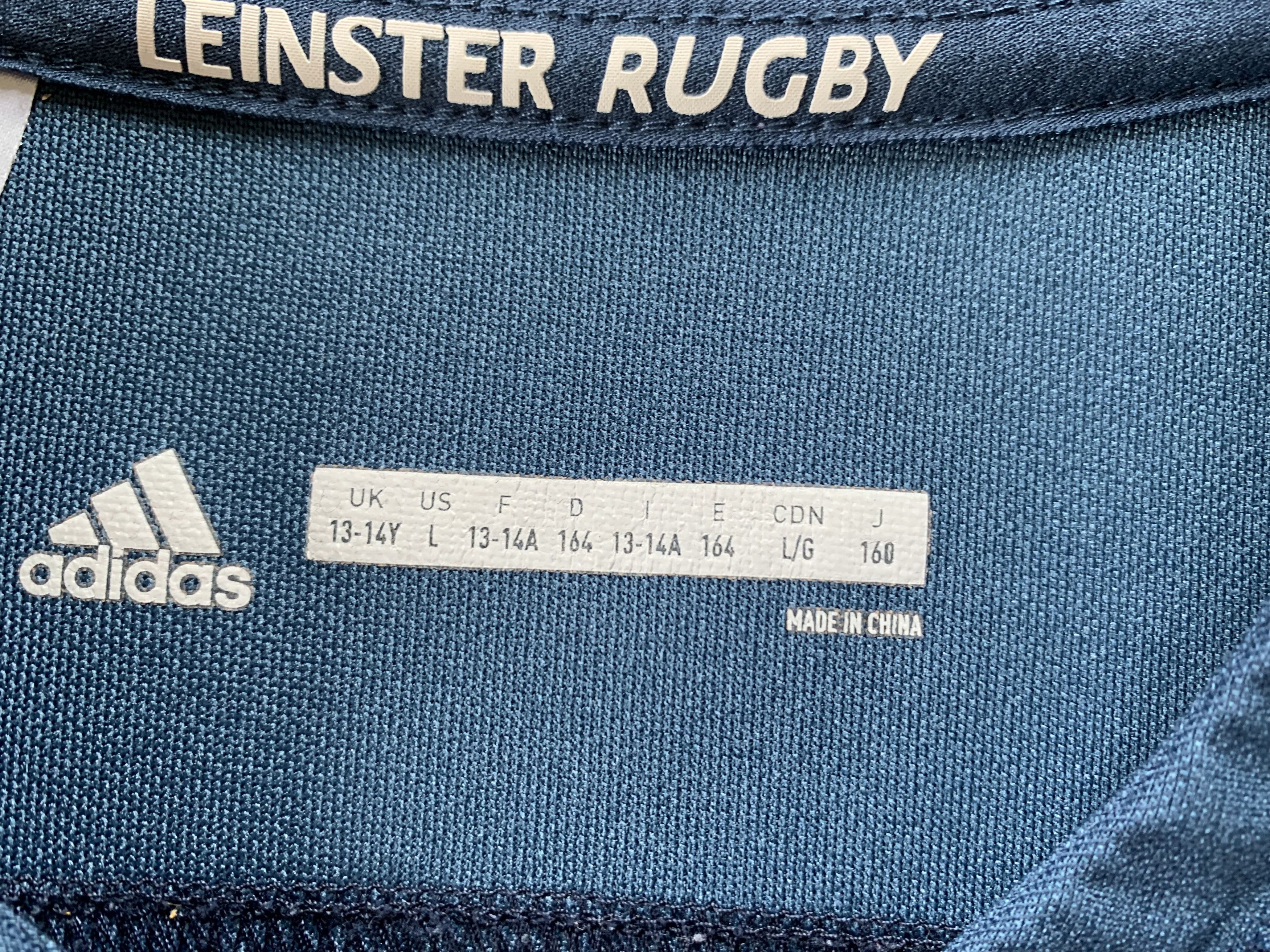 Adidas Adidas Youth Climalite Leinster Rugby Jersey 2018 Size US XS / EU 42 / 0 - 5 Thumbnail