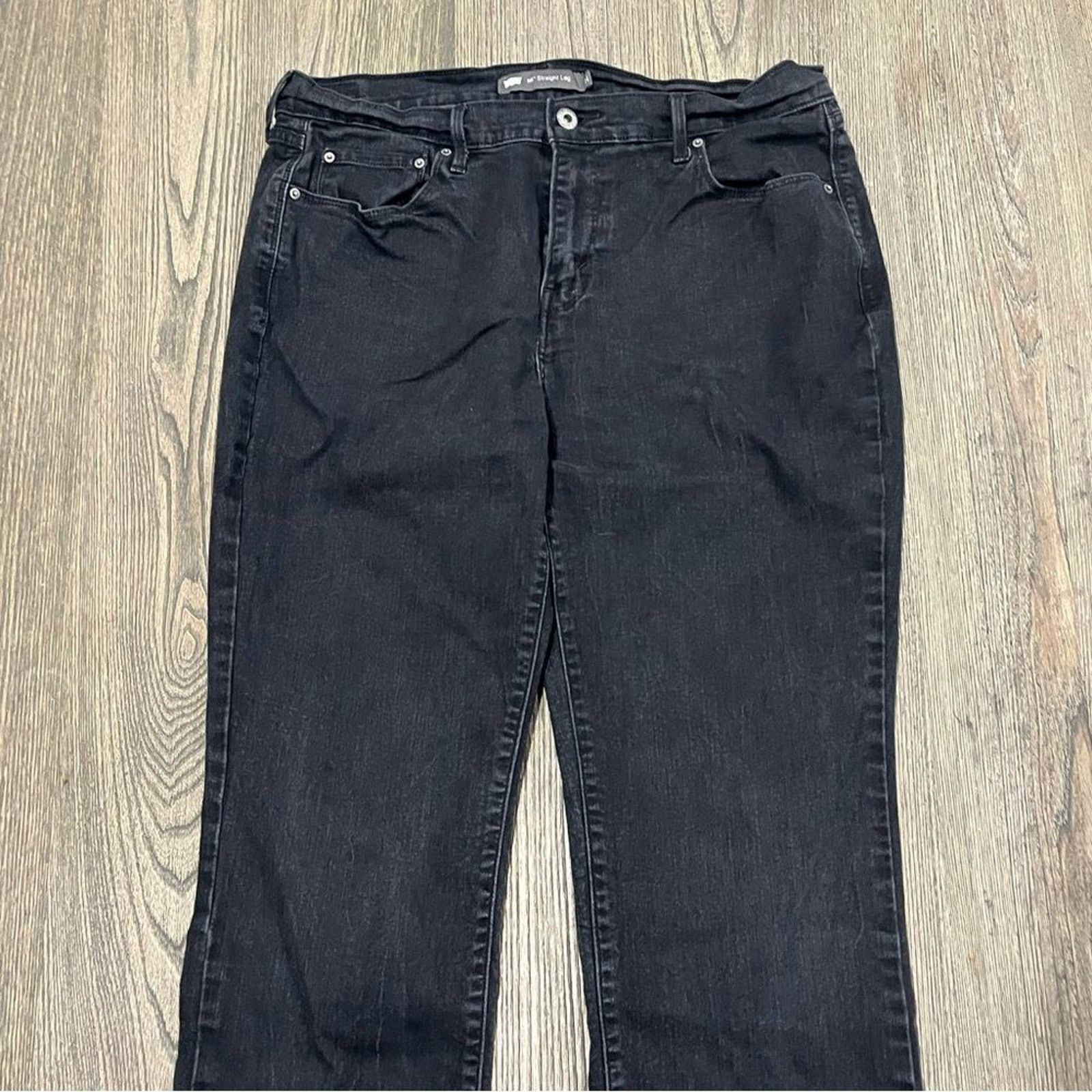 Levi's Levi's 516 Straight Leg Jeans Mid-Rise Denim Stretch Size 36" / US 14 / IT 50 - 3 Thumbnail