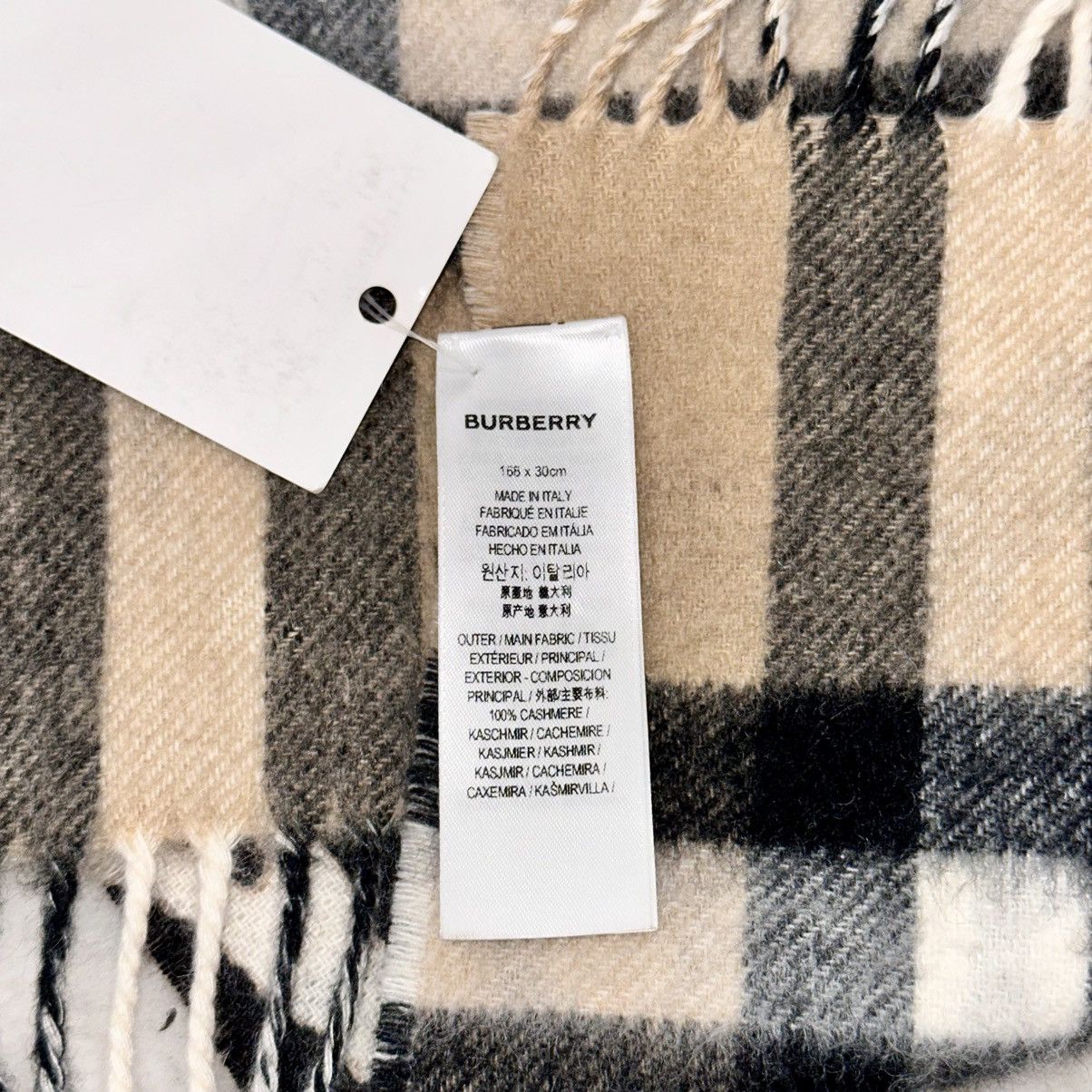 Burberry BURBERRY CASHMERE GIANT CHECK LEOPARD REVERSIBLE SCARF Size ONE SIZE - 4 Thumbnail