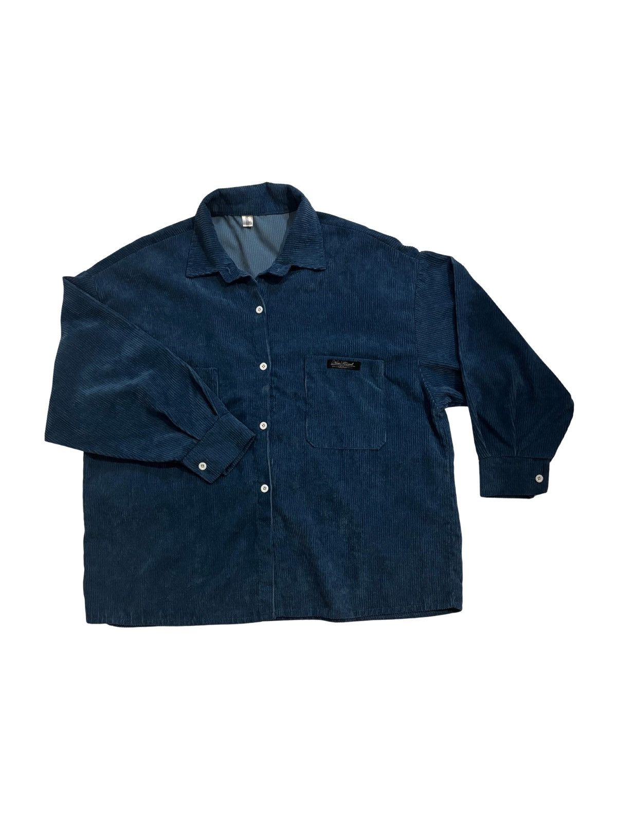 Other Blue loose corduroy Shirt.wt5210 Size M / US 6-8 / IT 42-44 - 1 Thumbnail
