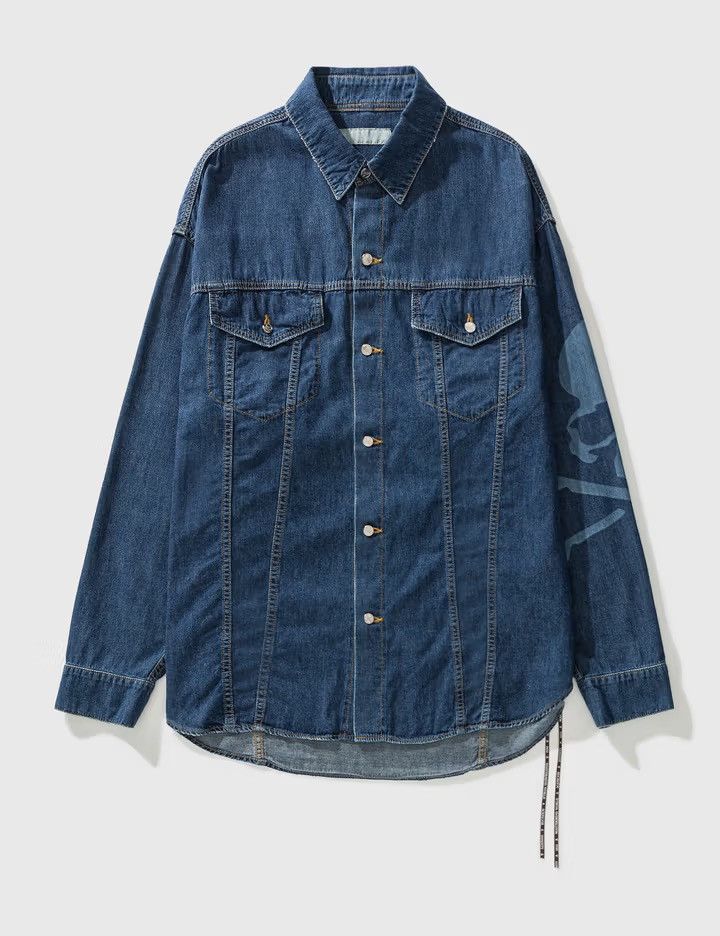 Mastermind World Mastermind World Dyed Logo Lightweight Denim Shirt Size US XS / EU 42 / 0 - 25 Thumbnail
