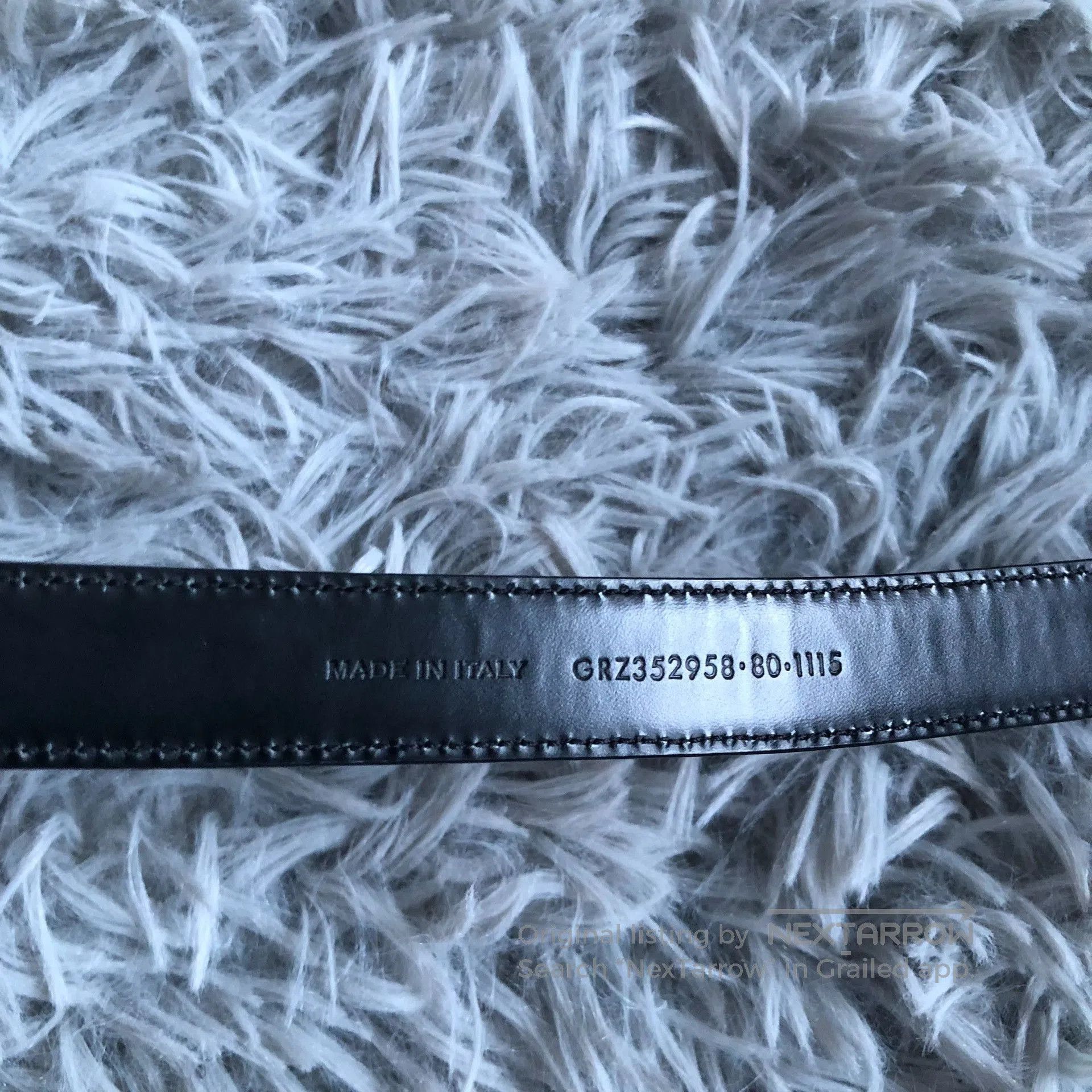 Saint Laurent Paris Saint Laurent SLP Engraved Leather Belt. Size ONE SIZE - 3 Thumbnail