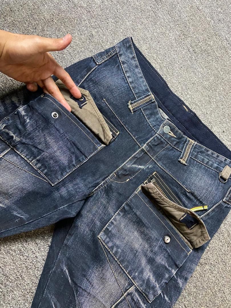 PPFM 🔥 Vintage PPFM Multizipper Bondage Jeans 🔥 (135) Size US 32 / EU 48 - 6 Thumbnail