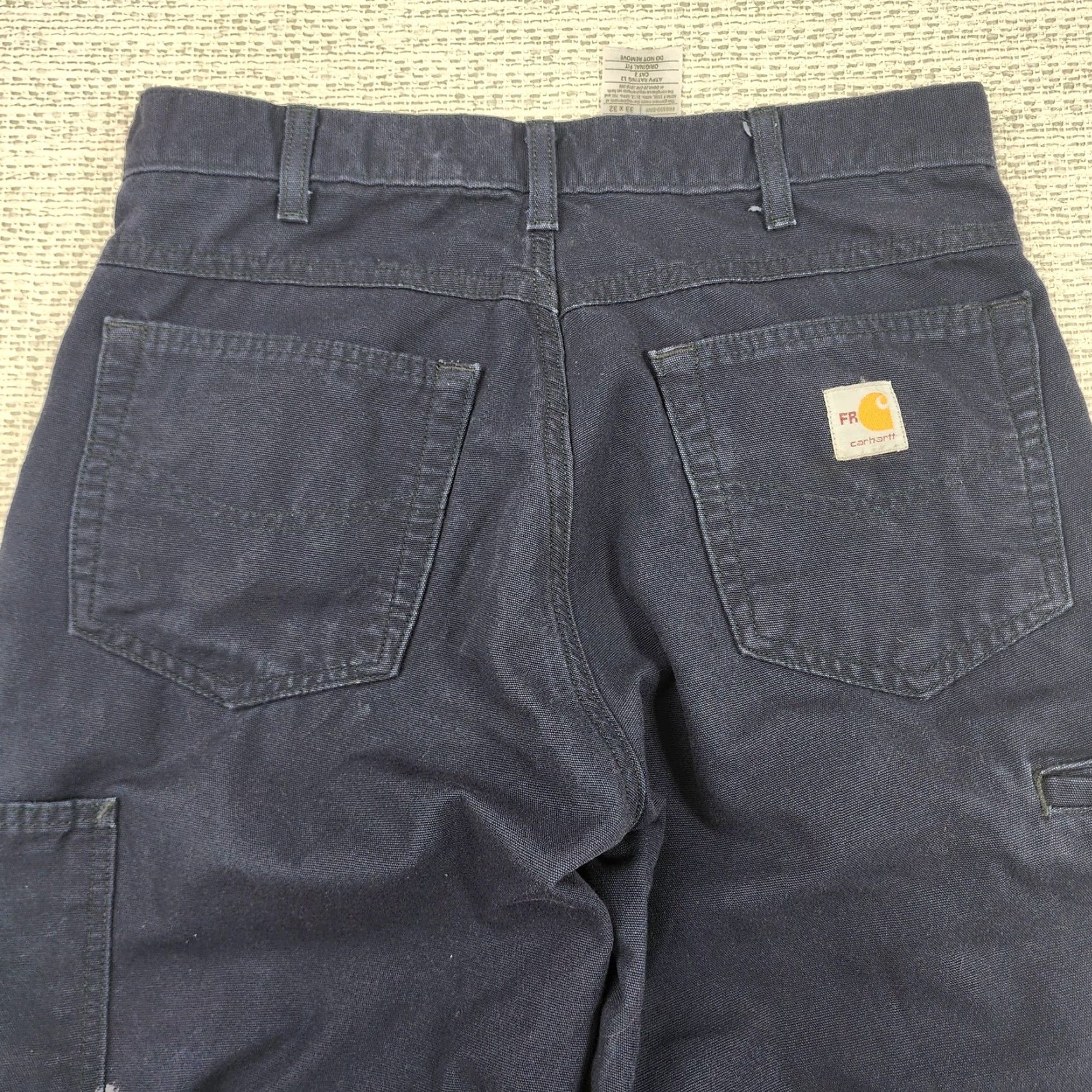 Carhartt Carhartt FR Pants Mens 30x31 Navy Original Fit Flame Resistant Work Size US 33 - 3 Thumbnail