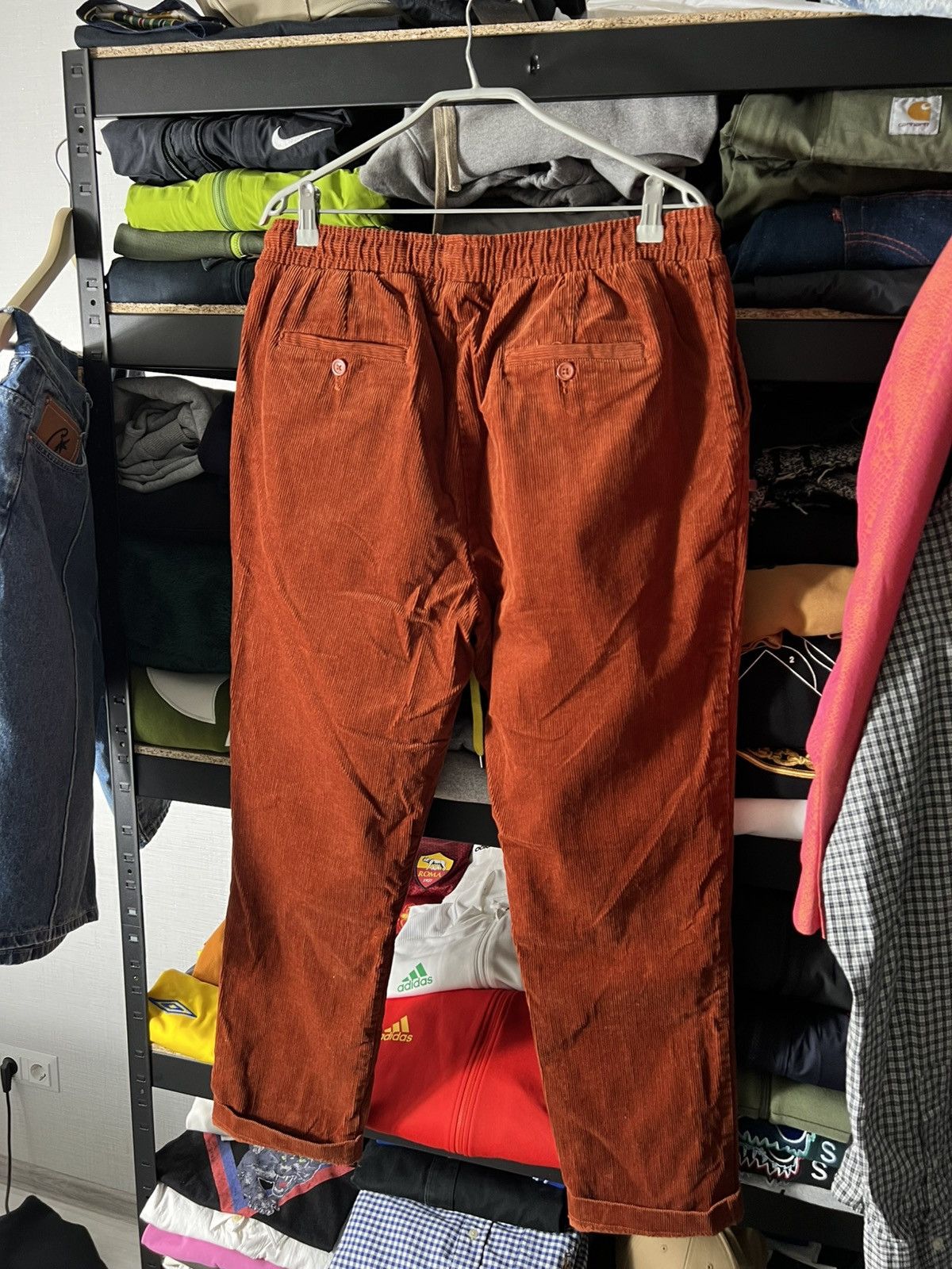 Folk 🍑 Folk Corduroy Chino Pants — Rust Orange — Size 5 (≈ W34) Size US 34 / EU 50 - 6 Thumbnail