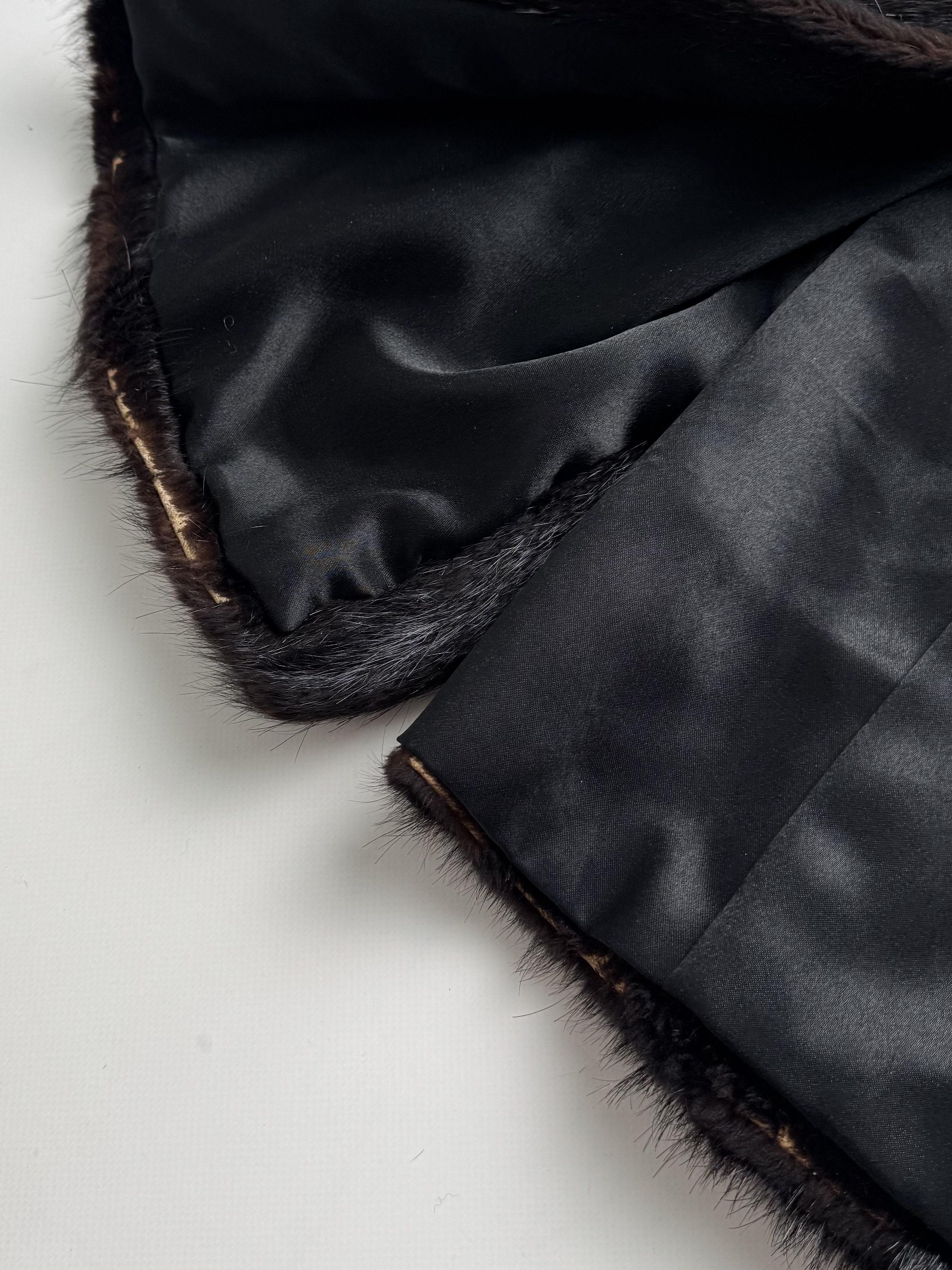 Vintage Vintage Long Real Fur Coat B8(V417)E2 Size L / US 10 / IT 46 - 18 Thumbnail