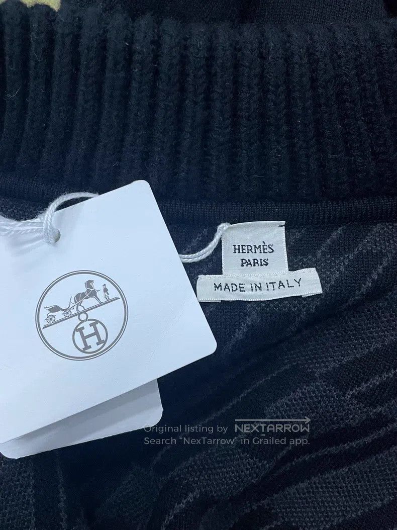 Hermes Hermes Black Double-Faced Long Wool Coat with One Side Bla Size XXS / US 00 / IT 34 - 4 Thumbnail