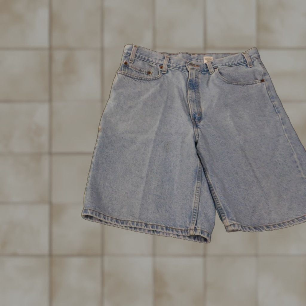 Levi's Levi's 550 Shorts 38 Mens Vintage Blue Denim Y2K 2001 Retro Light Wash Chino Casual Mens Regular 38 Blue Denim Levi's Medium Blue Jeans Shorts Size US 38 / EU 54 - 1 Thumbnail