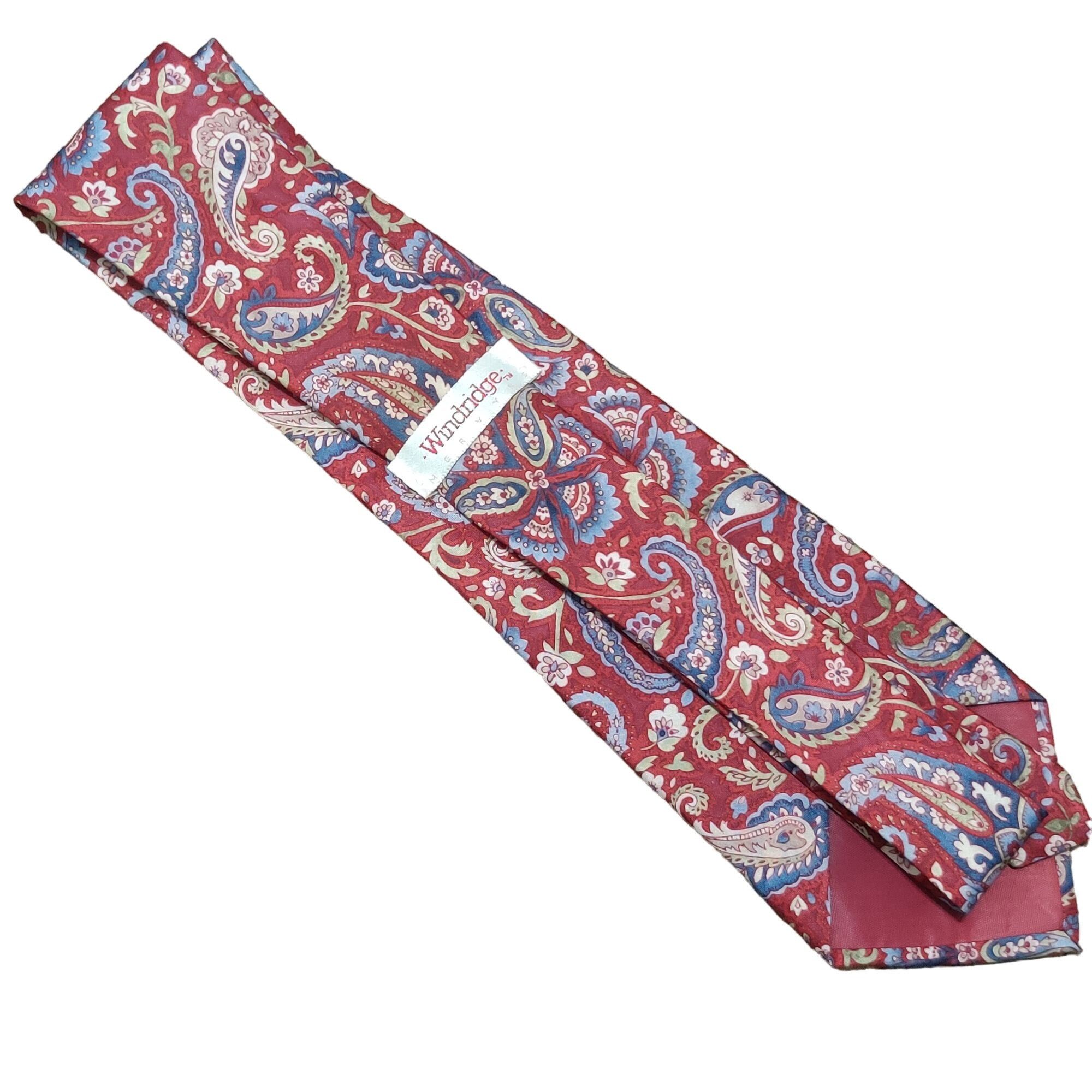 Vintage Vintage Windridge Mens Necktie Mervyns Floral Retro Paisley Size ONE SIZE - 2 Thumbnail