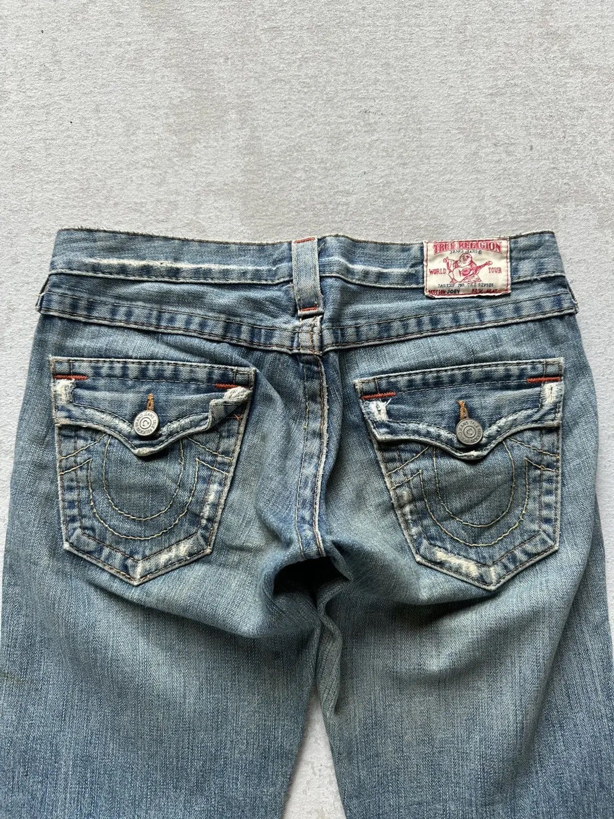 True Religion FLARED 🔥Vintage TRUE RELIGION Jean JOEY Ripped Denim Pants Size US 29 - 10 Thumbnail