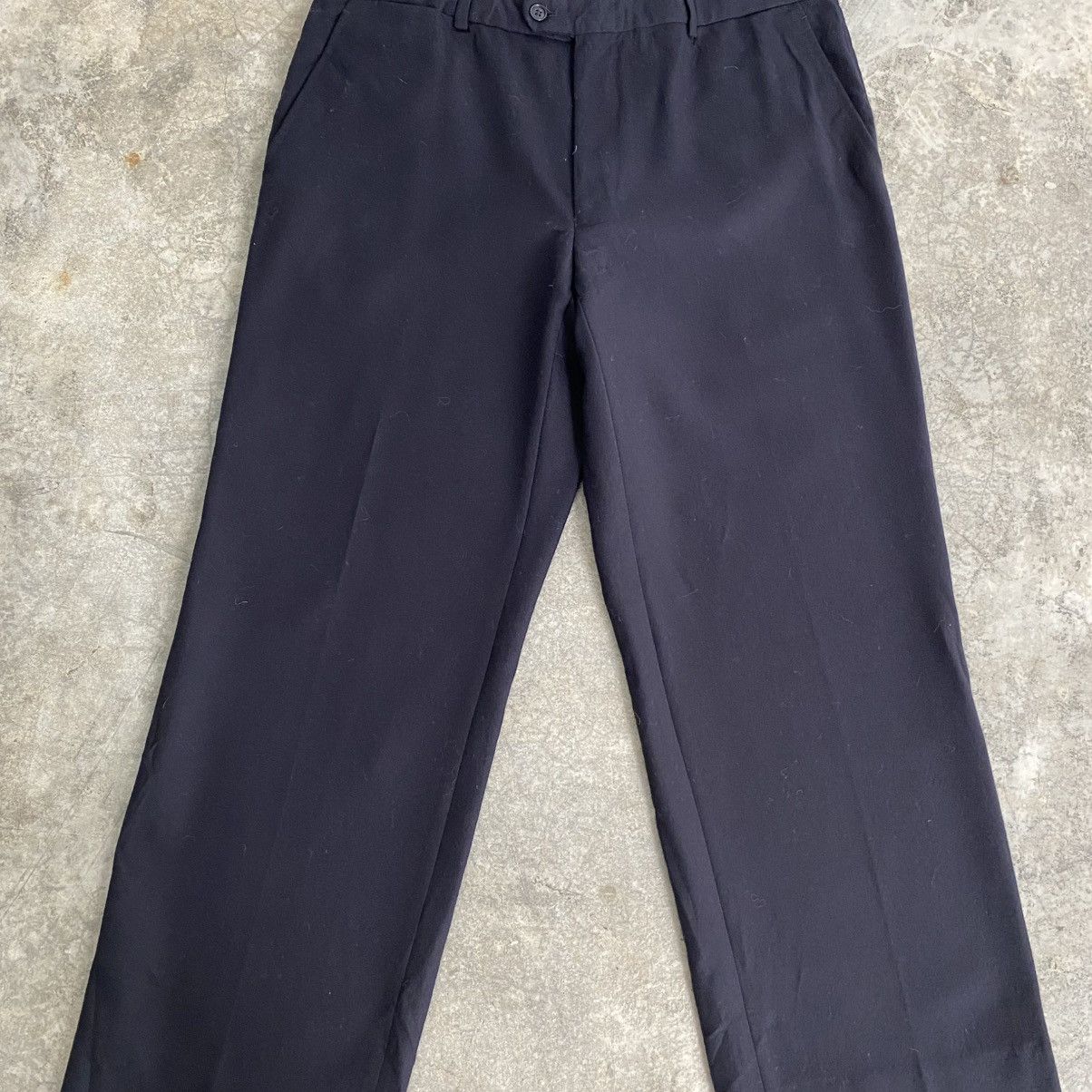 Ermenegildo Zegna 1990’s Ermenegildo Zegna Wool Cashmere Wide Leg Trouser Pant Size US 36 / EU 52 - 6 Thumbnail