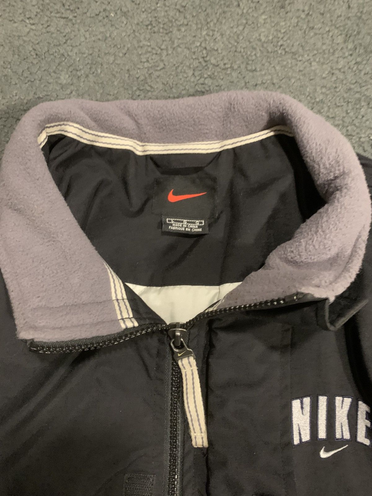 Nike × Vintage VINTAGE 90s NIKE QUILT LINED COACH JACKET Size US L / EU 52-54 / 3 - 6 Thumbnail