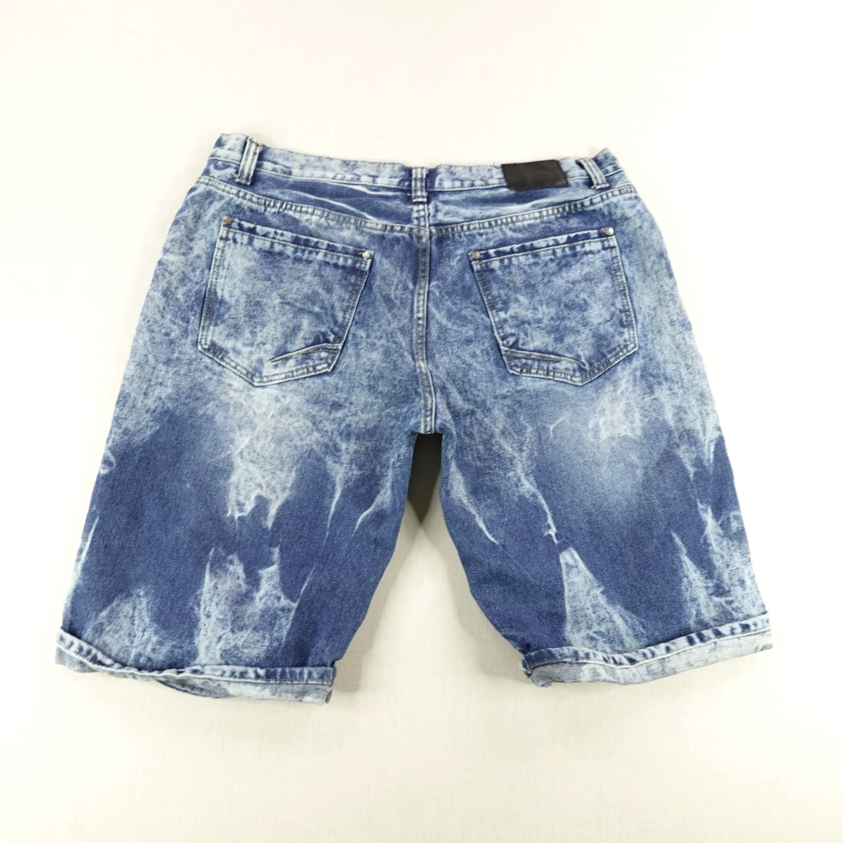 Vintage VINTAGE Mecca Shorts Mens 40 Blue Denim Jorts Distressed Baggy Faded 90s Hip Hop Casual Mens Regular Blue Denim Cotton Shorts Mecca 40 Mens Size US 40 / EU 56 - 5 Thumbnail