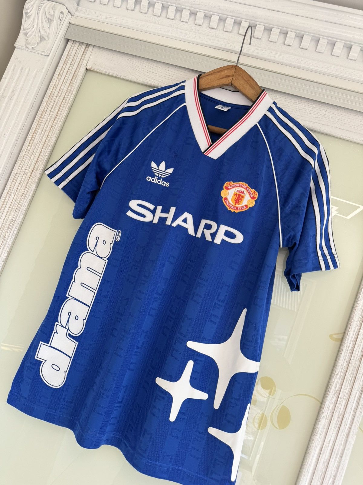 Adidas Manchester United x Drama Call Sharp Soccer Jersey Kit Shirt Size US M / EU 48-50 / 2 - 3 Thumbnail