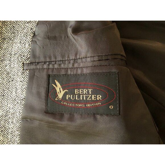 Bert Pulitzer bert pulitzer men's 100%silk sport coat jacket blazer 40R Size 40R - 5 Thumbnail