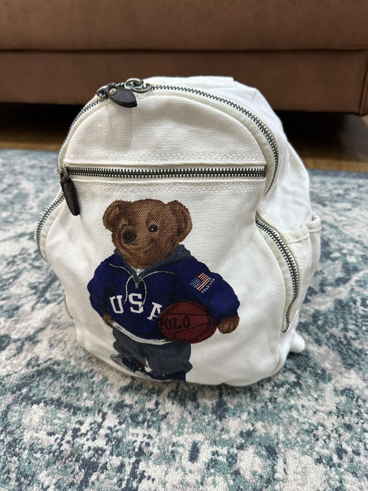 Polo Ralph Lauren Vintage Polo Bear Ralph Lauren Heavy Cotton Backpack Size ONE SIZE - 6 Thumbnail