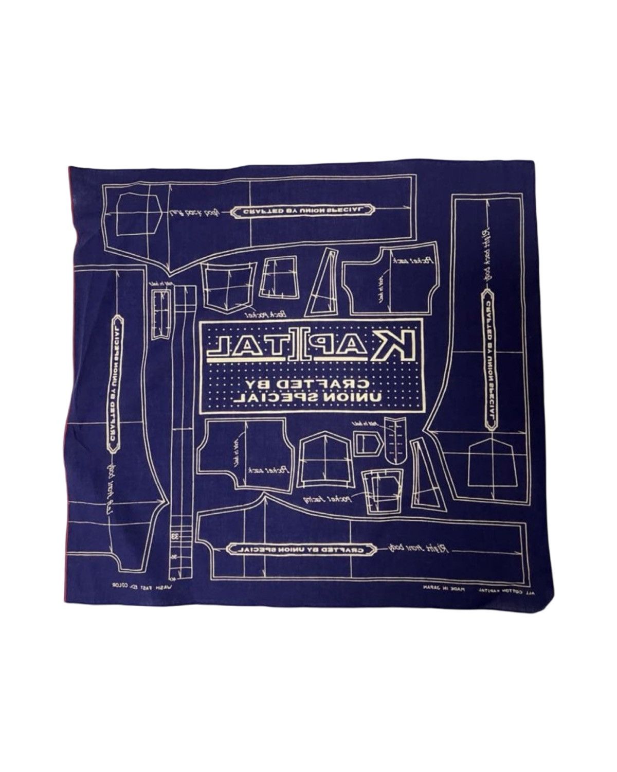 Kapital Blue Print Bandana Size ONE SIZE - 2 Thumbnail