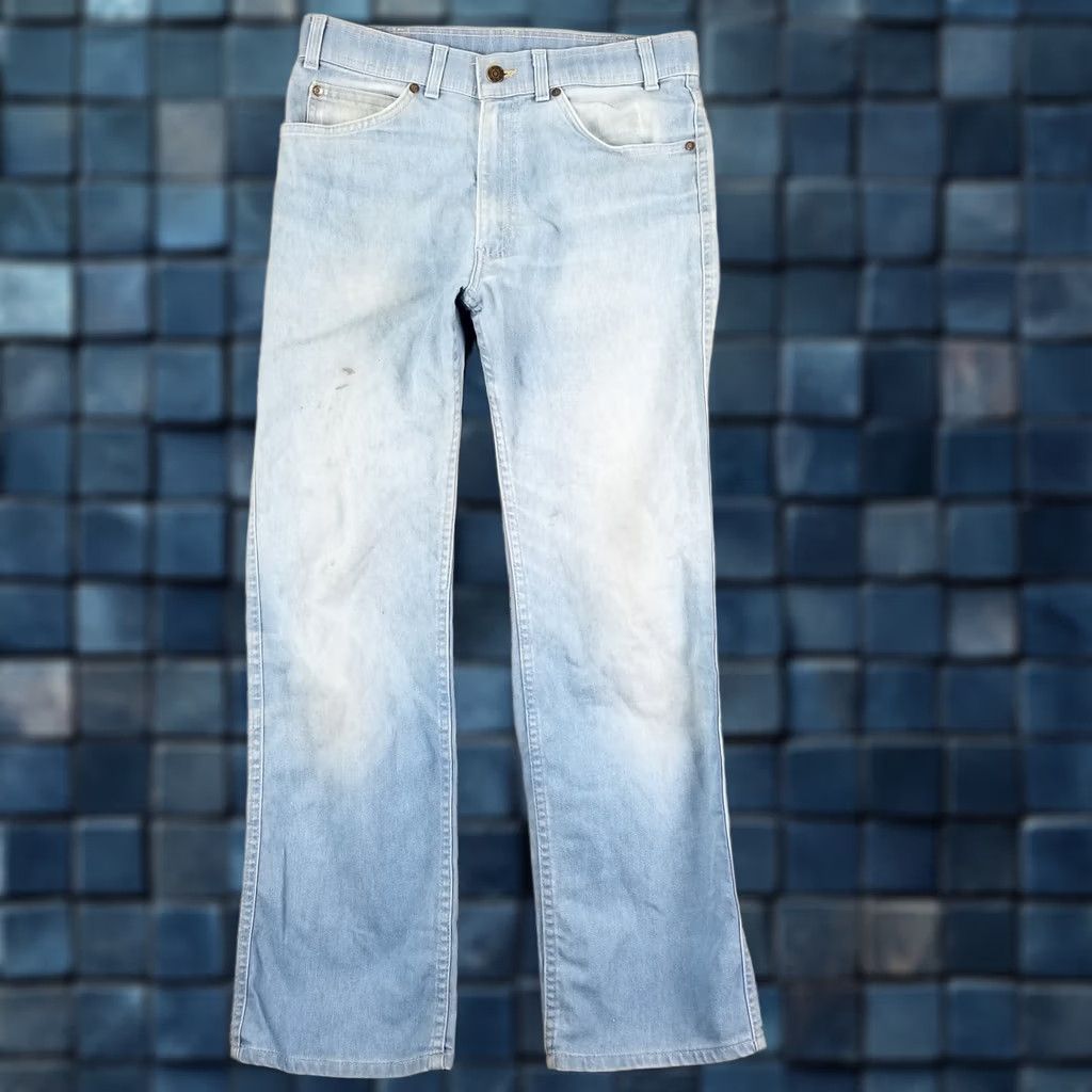Levi's Levi's Jeans 32X30 Bootcut Blue Polyester Blend 1981 80s USA Unisex Adults Vintage Size US 32 / EU 48 - 1 Thumbnail