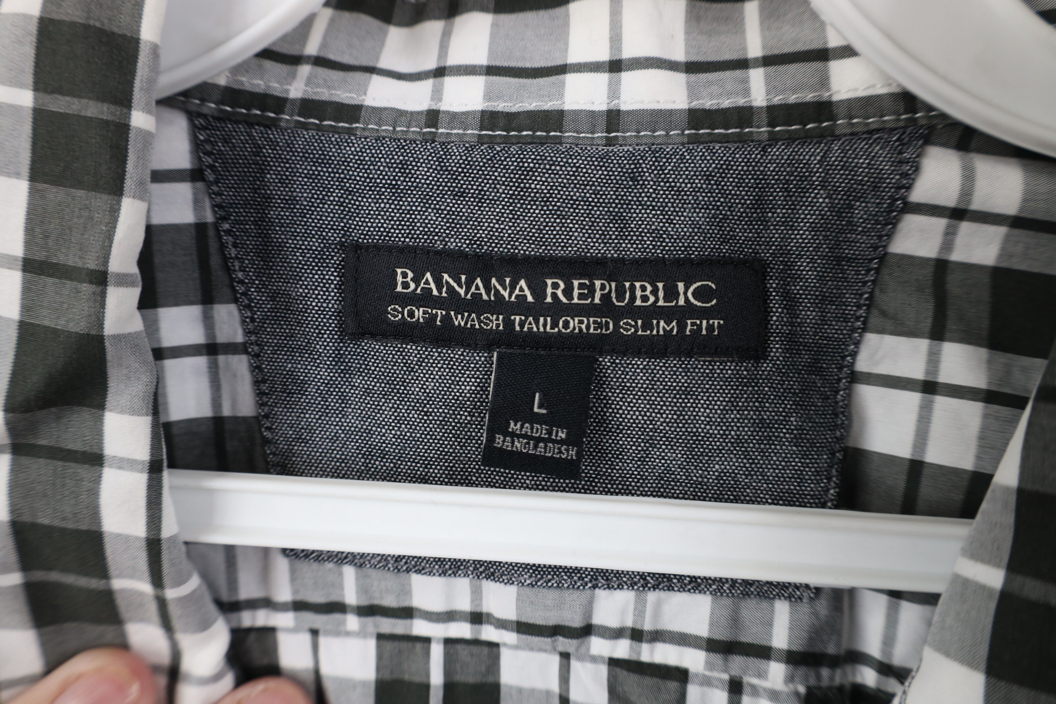 Banana Republic Banana Republic Wash Tailored Slim Fit Collared Button Shirt Size US L / EU 52-54 / 3 - 6 Thumbnail