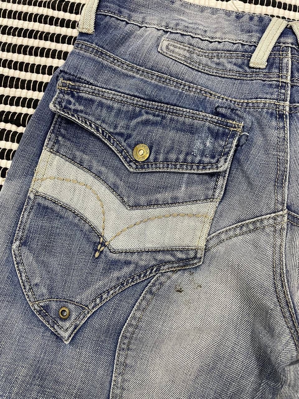 Japanese Brand Vintage Crazy Monopol Distressed Denim Jeans Y2K Size US 32 / EU 48 - 8 Thumbnail