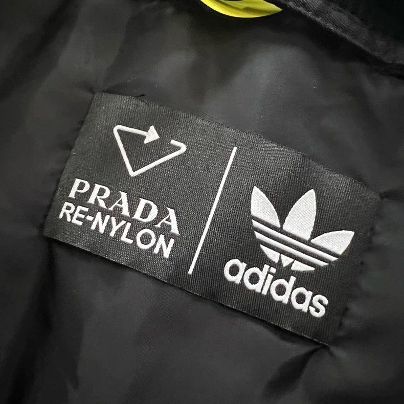 Prada Prada Co-branded black side striped triangle logo jacket 25 Size US S / EU 44-46 / 1 - 4 Thumbnail