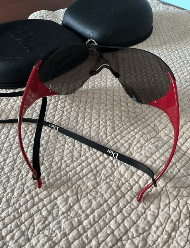 Dior DIOR Sunglasses Ski 1 Galliano 2003 Wrap Shield Mask Ski Size ONE SIZE - 8 Thumbnail
